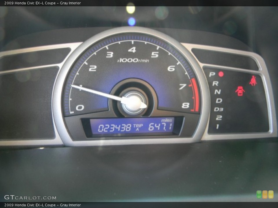Gray Interior Gauges for the 2009 Honda Civic EX-L Coupe #57752123