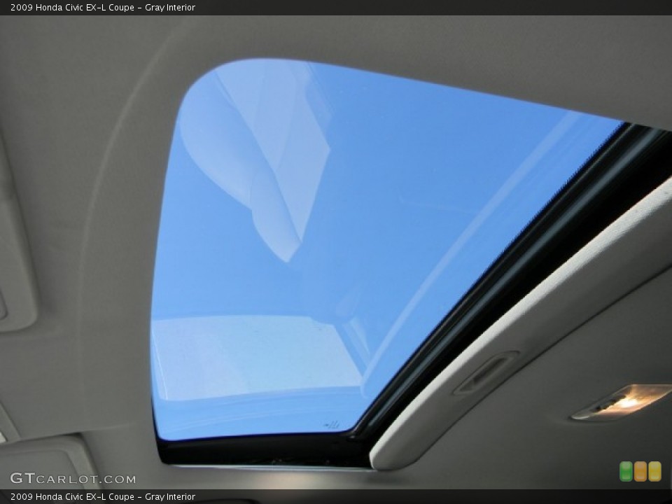 Gray Interior Sunroof for the 2009 Honda Civic EX-L Coupe #57752141