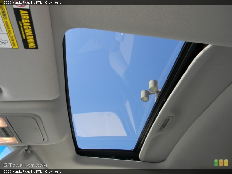 Gray Interior Sunroof for the 2009 Honda Ridgeline RTL #57752669