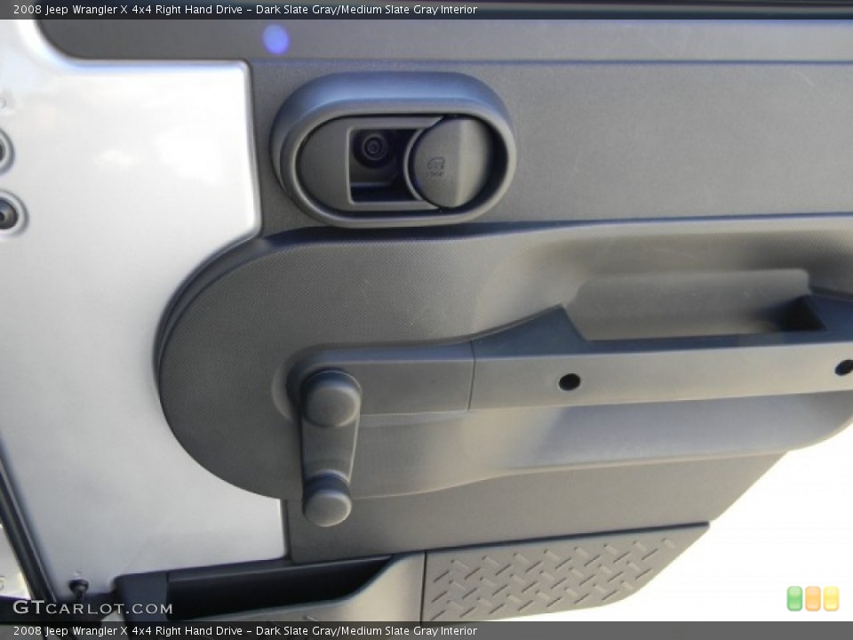 Dark Slate Gray/Medium Slate Gray Interior Door Panel for the 2008 Jeep Wrangler X 4x4 Right Hand Drive #57754097