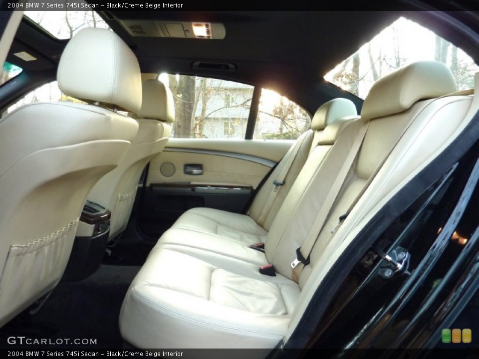 Black/Creme Beige Interior Photo for the 2004 BMW 7 Series 745i Sedan #57755201