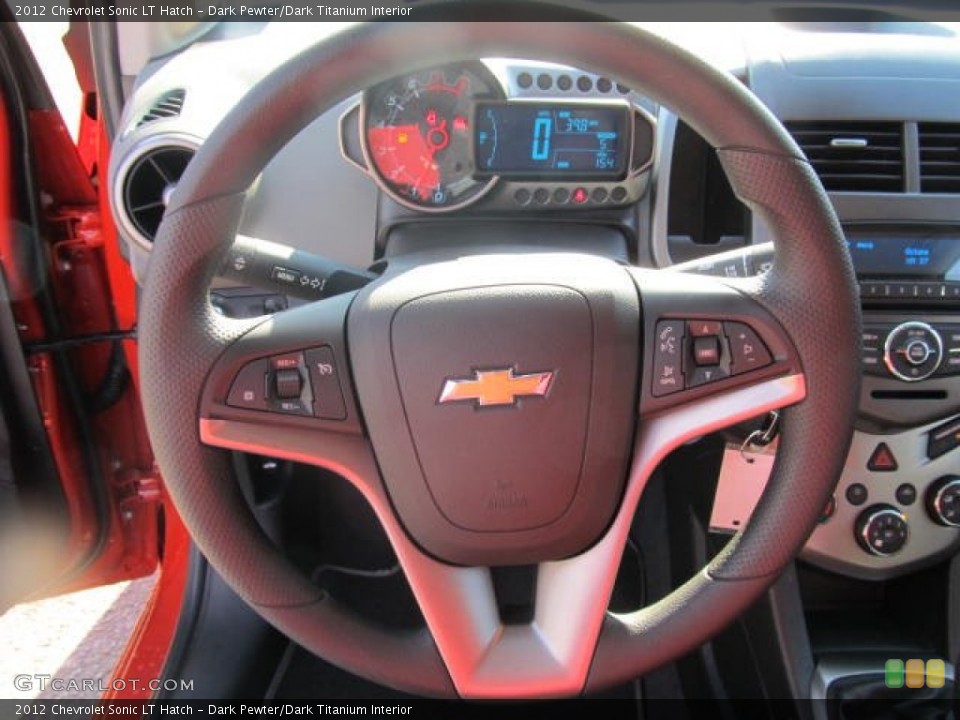 Dark Pewter/Dark Titanium Interior Steering Wheel for the 2012 Chevrolet Sonic LT Hatch #57755540