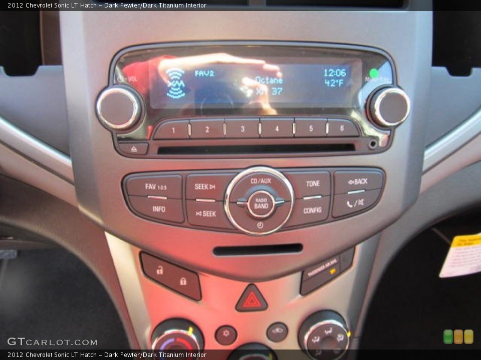 Dark Pewter/Dark Titanium Interior Controls for the 2012 Chevrolet Sonic LT Hatch #57755549