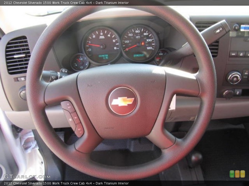 Dark Titanium Interior Steering Wheel for the 2012 Chevrolet Silverado 1500 Work Truck Crew Cab 4x4 #57755660