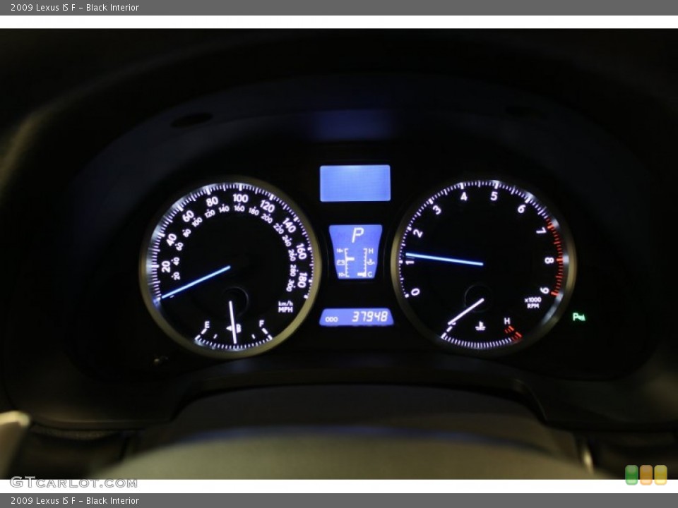 Black Interior Gauges for the 2009 Lexus IS F #57756209