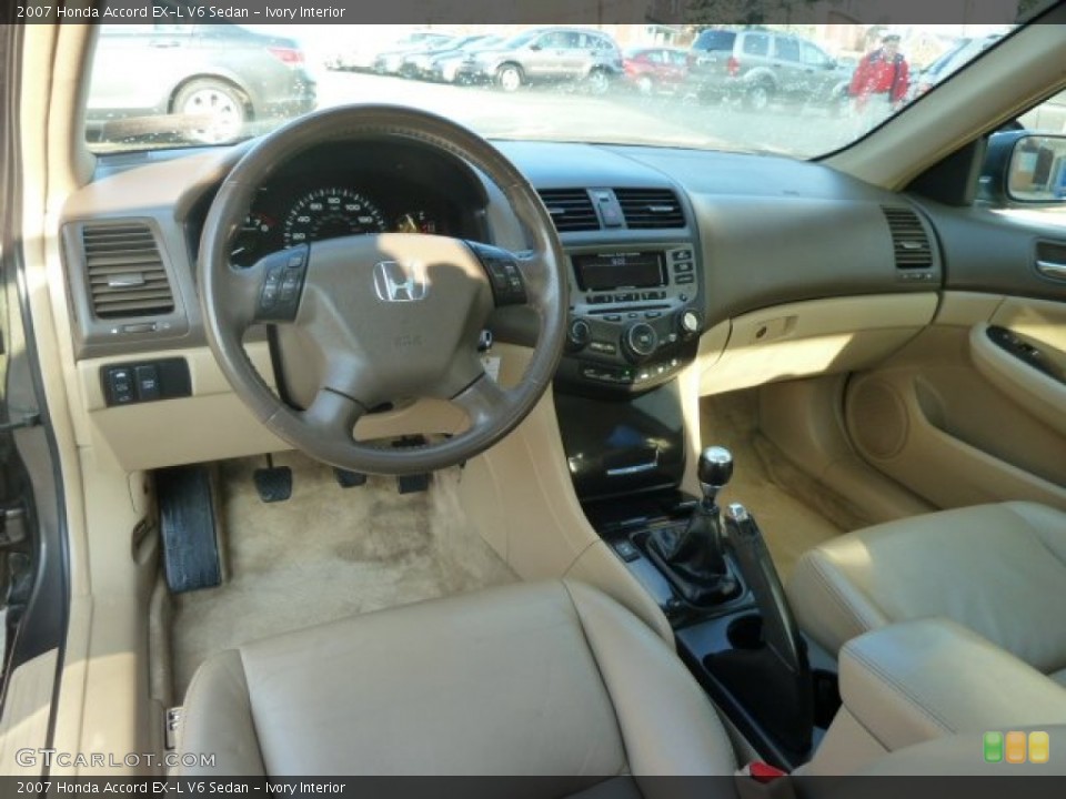 Ivory Interior Prime Interior for the 2007 Honda Accord EX-L V6 Sedan #57756272