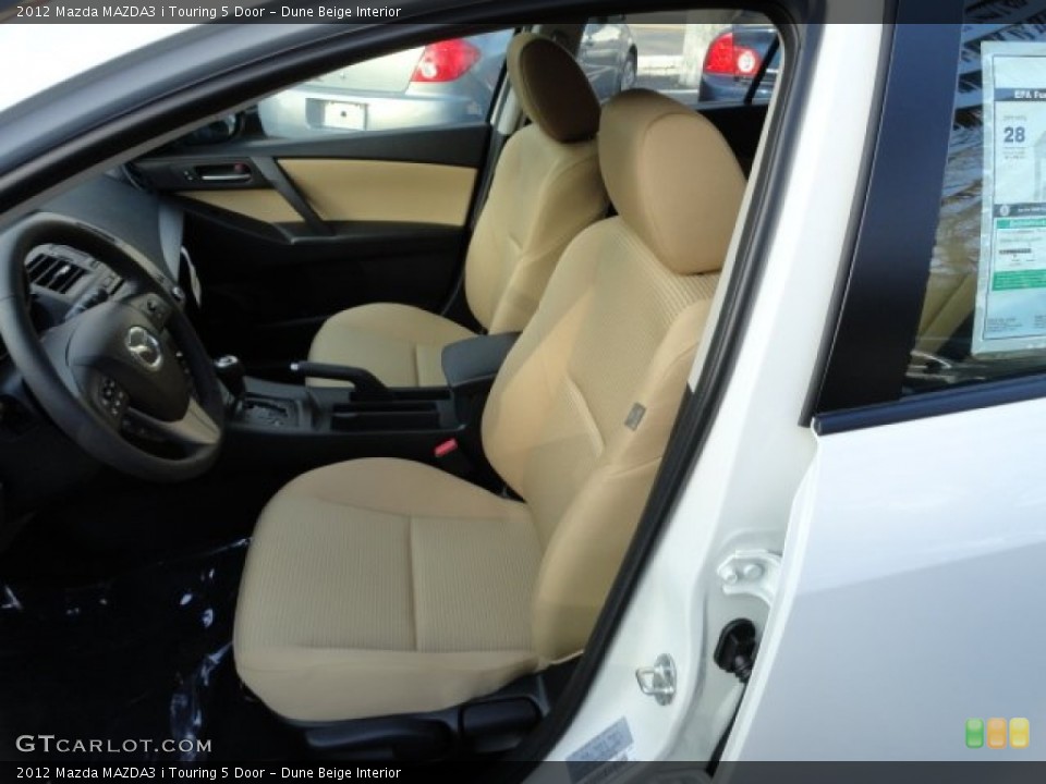 Dune Beige Interior Photo for the 2012 Mazda MAZDA3 i Touring 5 Door #57758222