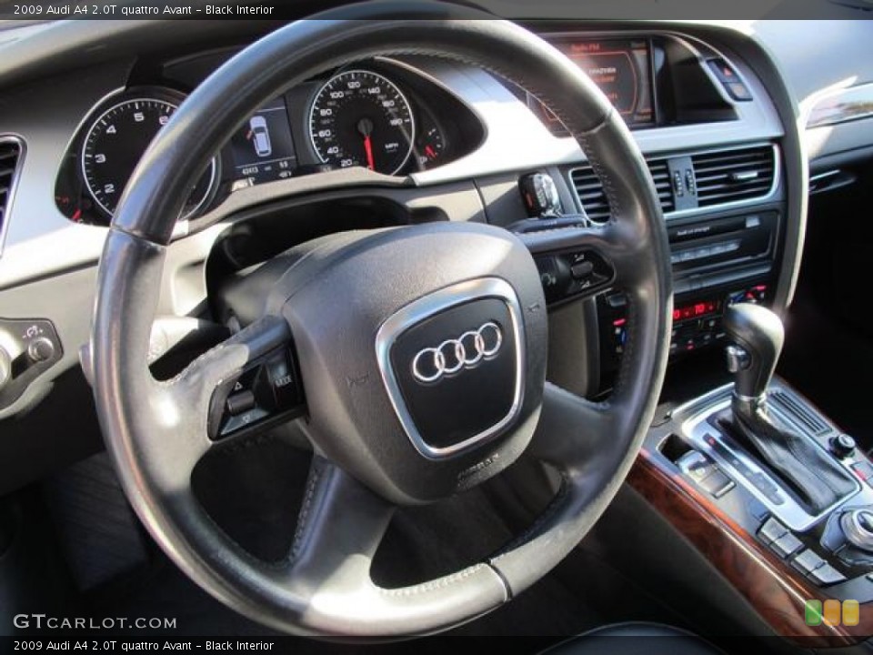 Black Interior Steering Wheel for the 2009 Audi A4 2.0T quattro Avant #57763851