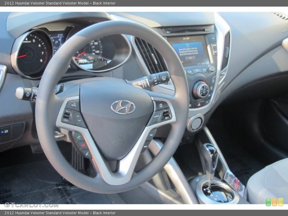 Black Interior Steering Wheel for the 2012 Hyundai Veloster  #57764132
