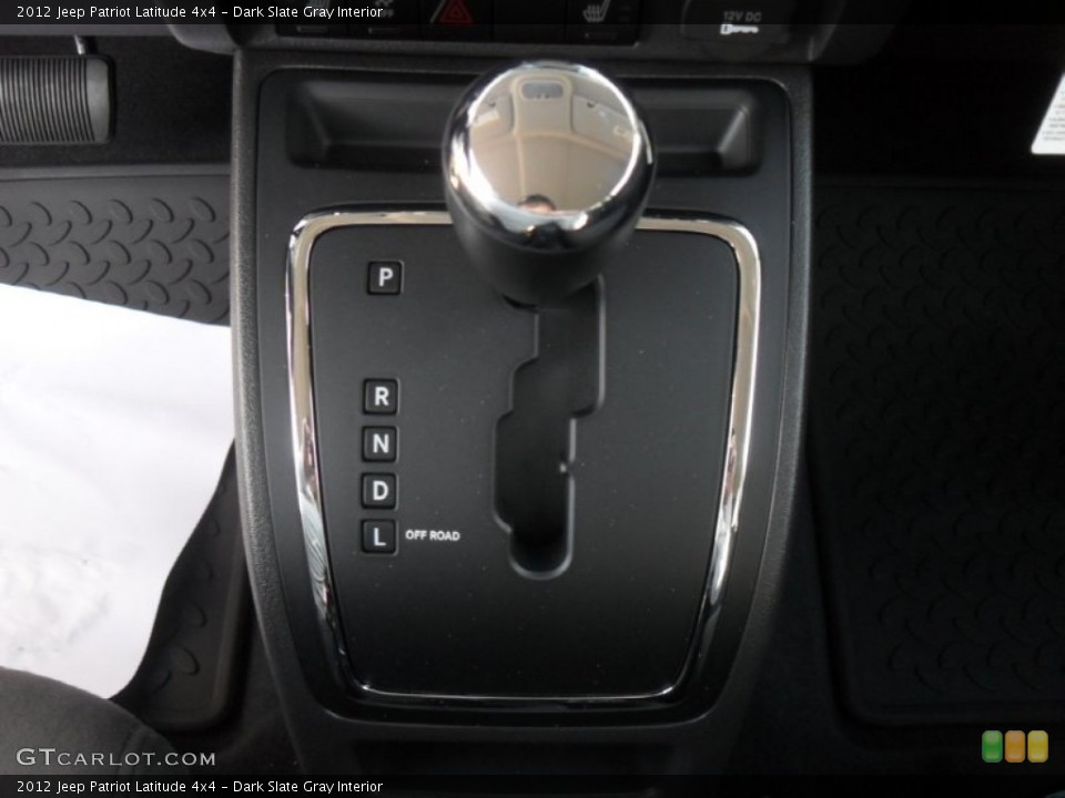 Dark Slate Gray Interior Transmission for the 2012 Jeep Patriot Latitude 4x4 #57764712