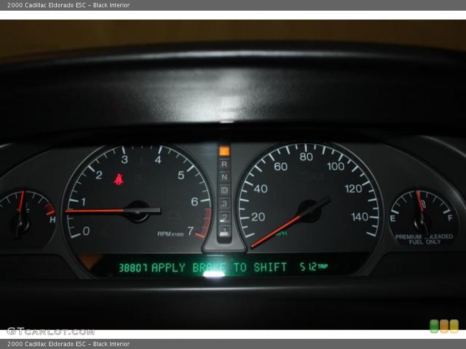 Black Interior Gauges for the 2000 Cadillac Eldorado ESC #57765159