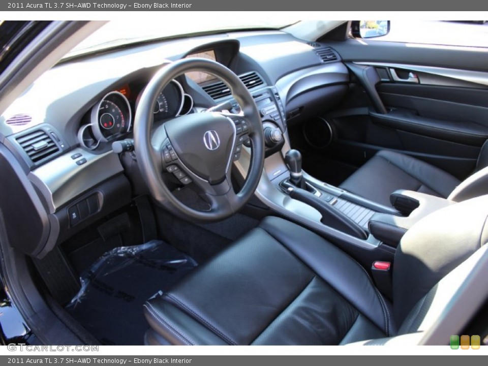 Ebony Black Interior Prime Interior for the 2011 Acura TL 3.7 SH-AWD Technology #57765417