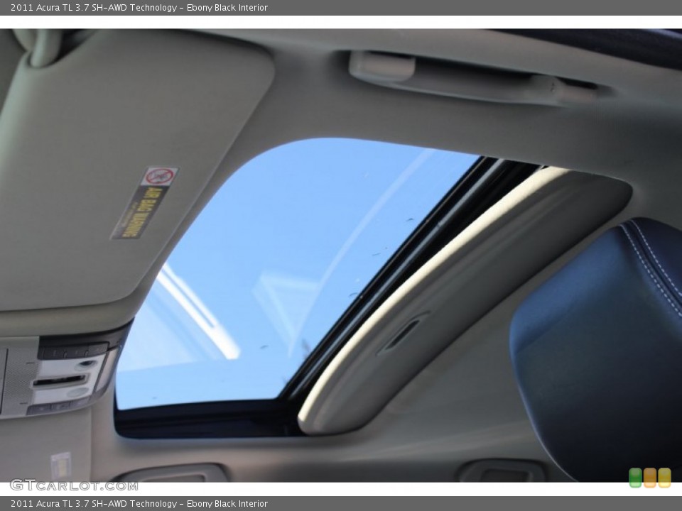 Ebony Black Interior Sunroof for the 2011 Acura TL 3.7 SH-AWD Technology #57765480