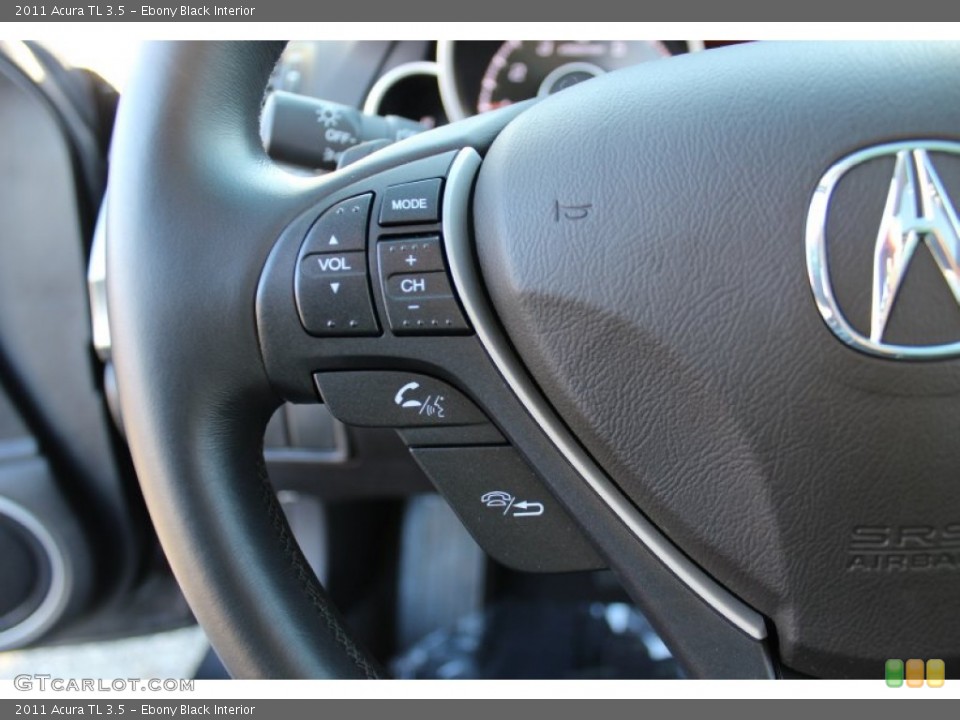 Ebony Black Interior Controls for the 2011 Acura TL 3.5 #57765633
