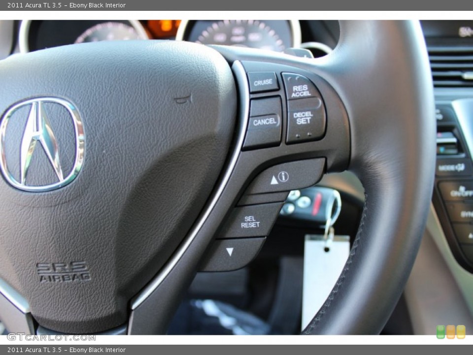 Ebony Black Interior Controls for the 2011 Acura TL 3.5 #57765639