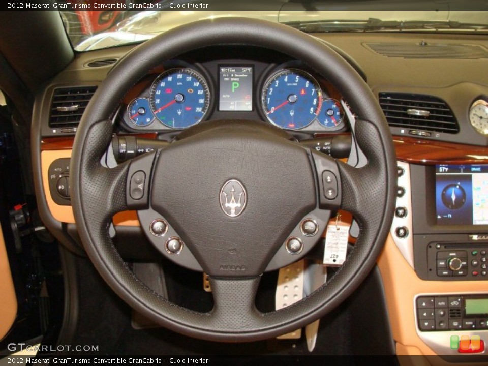 Cuoio Interior Steering Wheel for the 2012 Maserati GranTurismo Convertible GranCabrio #57772959