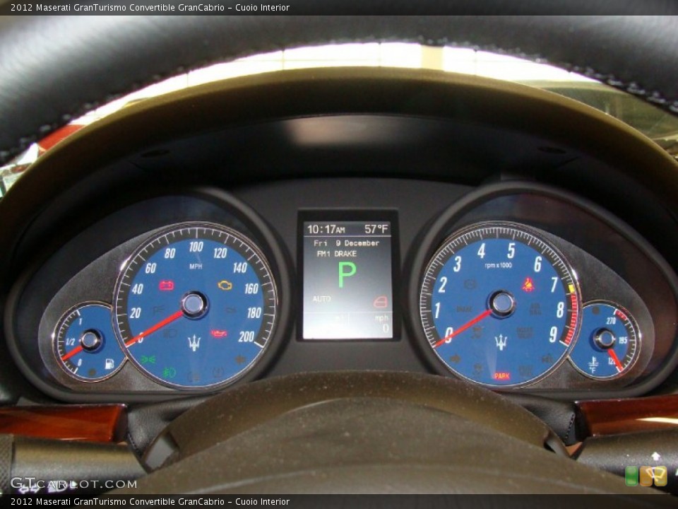 Cuoio Interior Gauges for the 2012 Maserati GranTurismo Convertible GranCabrio #57772974