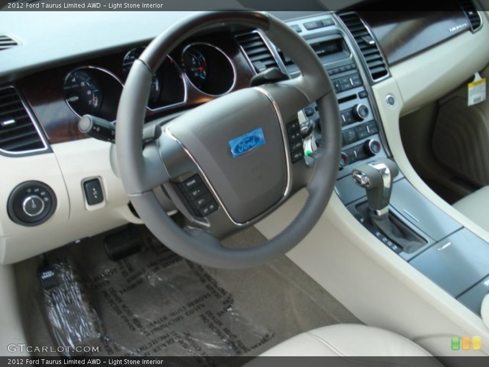 Light Stone Interior Steering Wheel for the 2012 Ford Taurus Limited AWD #57773670