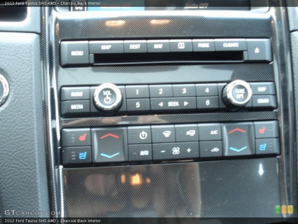 Charcoal Black Interior Controls for the 2012 Ford Taurus SHO AWD #57773829