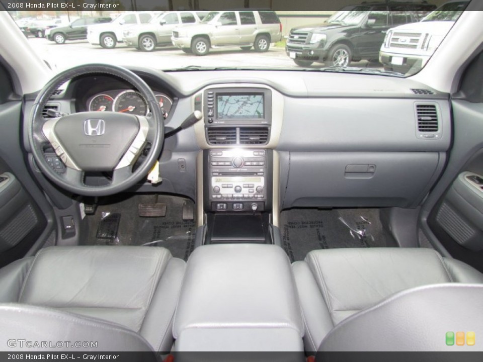 Gray Interior Dashboard for the 2008 Honda Pilot EX-L #57774480