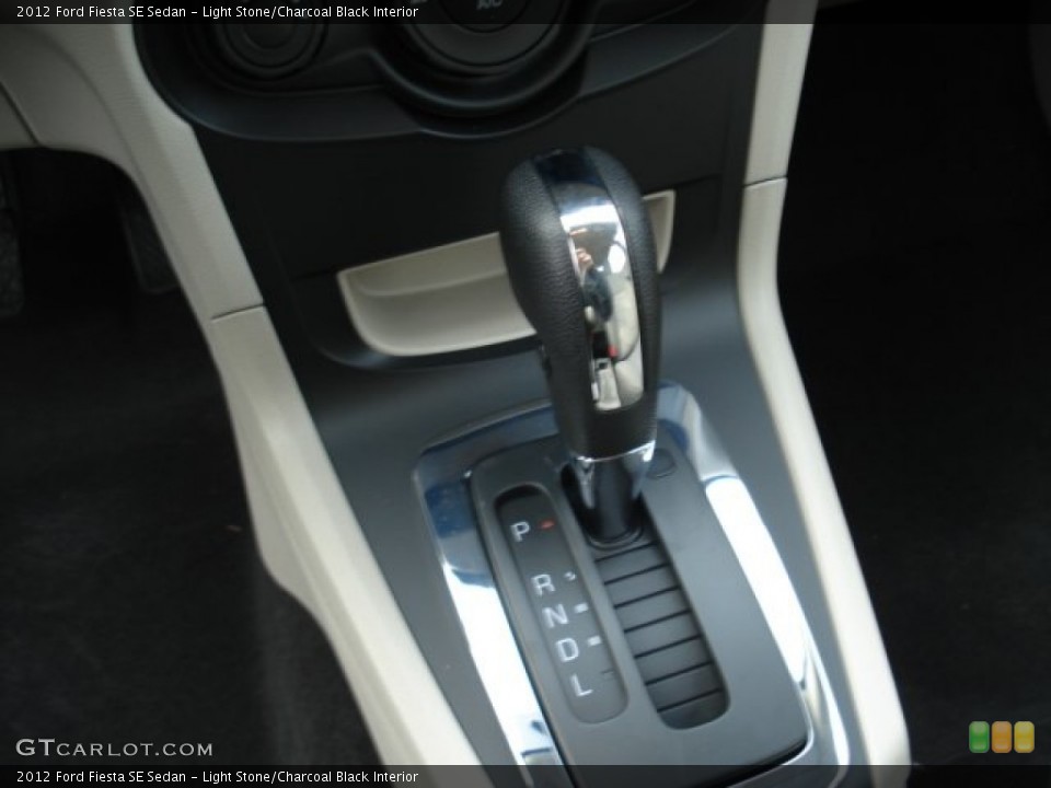 Light Stone/Charcoal Black Interior Transmission for the 2012 Ford Fiesta SE Sedan #57774822