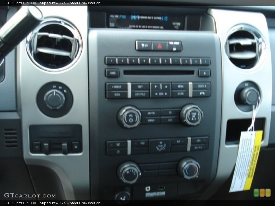 Steel Gray Interior Controls for the 2012 Ford F150 XLT SuperCrew 4x4 #57775027