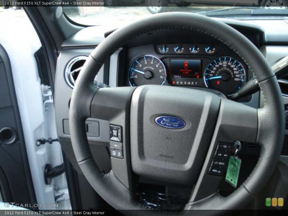 Steel Gray Interior Steering Wheel for the 2012 Ford F150 XLT SuperCrew 4x4 #57775035