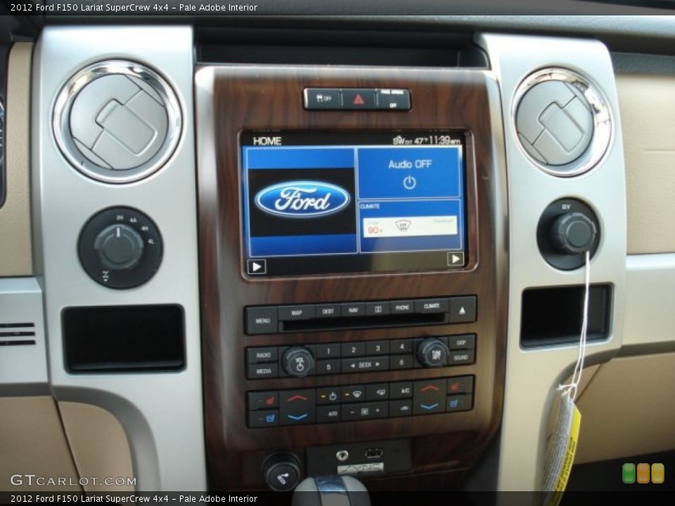 Pale Adobe Interior Controls for the 2012 Ford F150 Lariat SuperCrew 4x4 #57775275