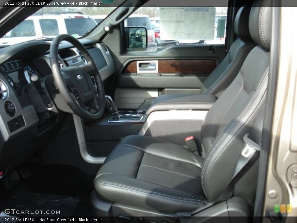 Black Interior Photo for the 2012 Ford F150 Lariat SuperCrew 4x4 #57775548