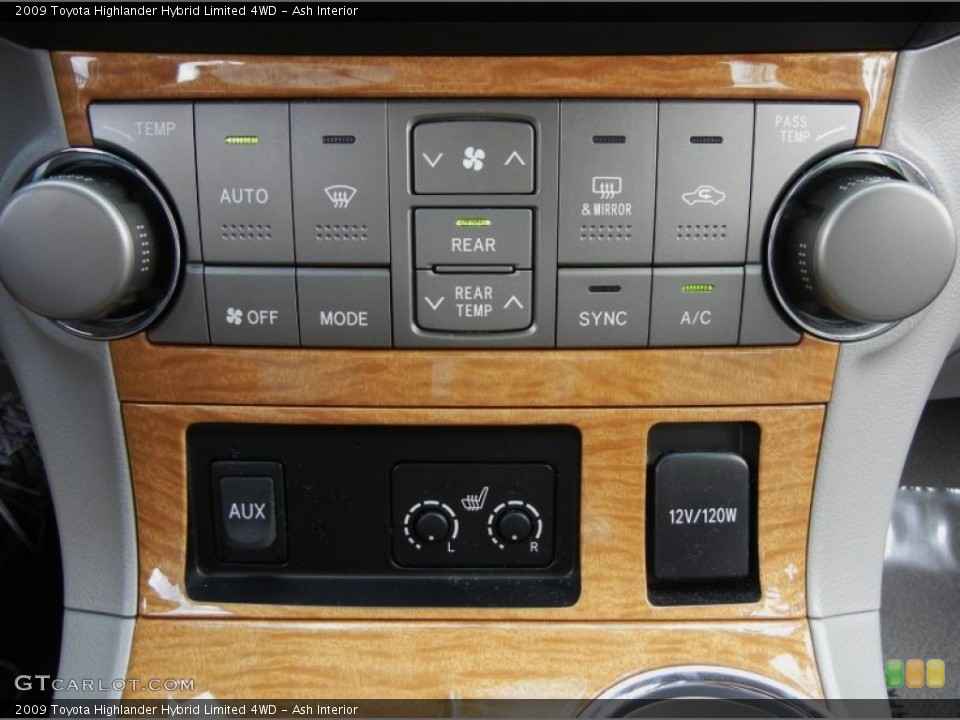 Ash Interior Controls for the 2009 Toyota Highlander Hybrid Limited 4WD #57776814
