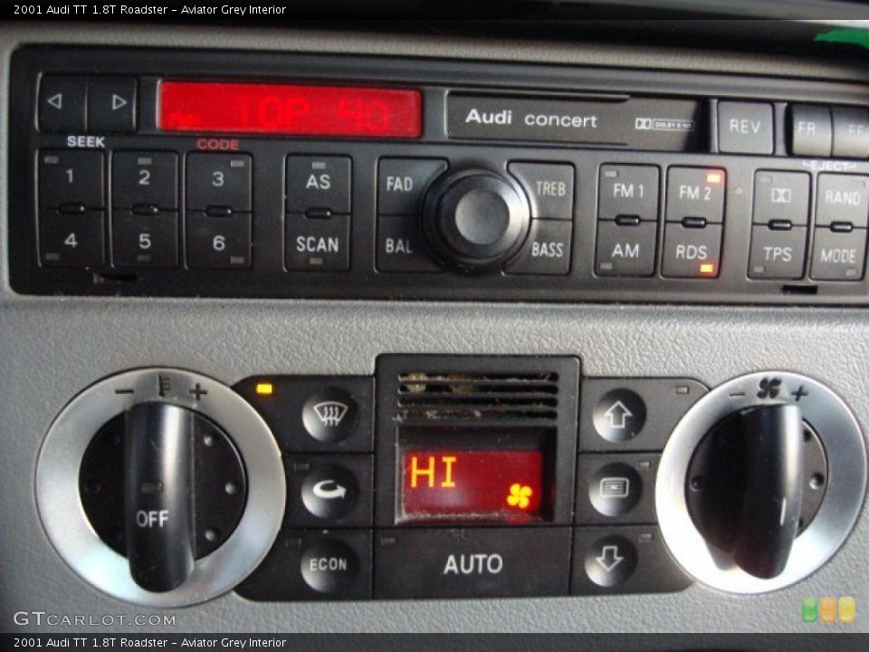 Aviator Grey Interior Controls for the 2001 Audi TT 1.8T Roadster #57778074