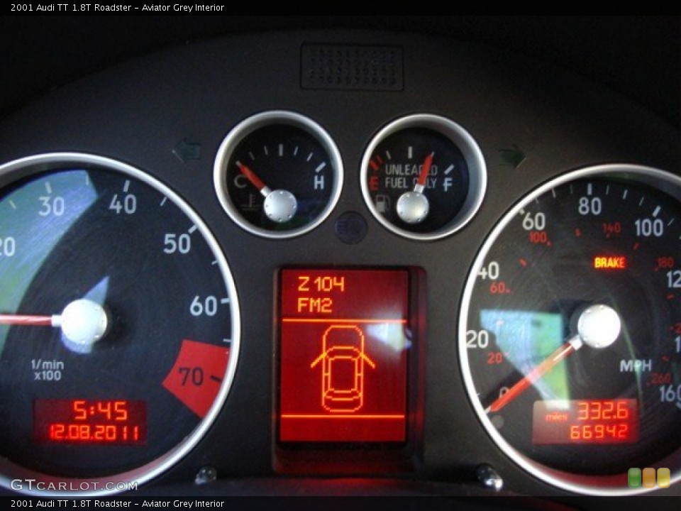 Aviator Grey Interior Gauges for the 2001 Audi TT 1.8T Roadster #57778098