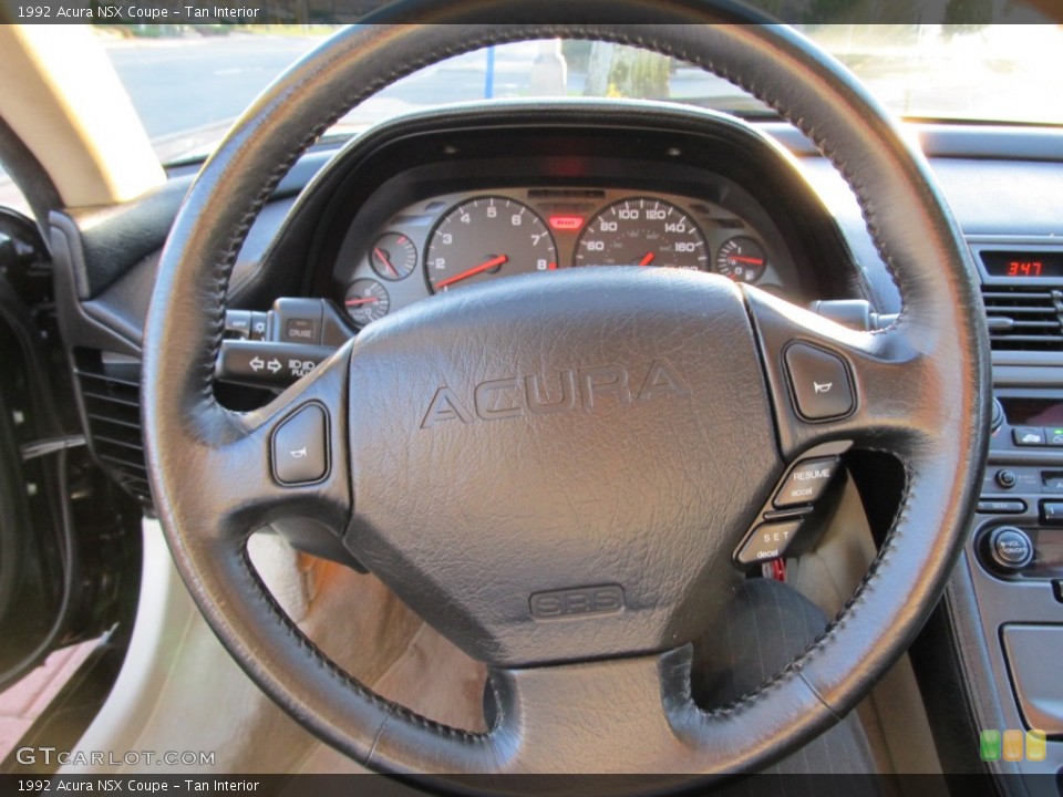 Tan Interior Steering Wheel for the 1992 Acura NSX Coupe #57779487