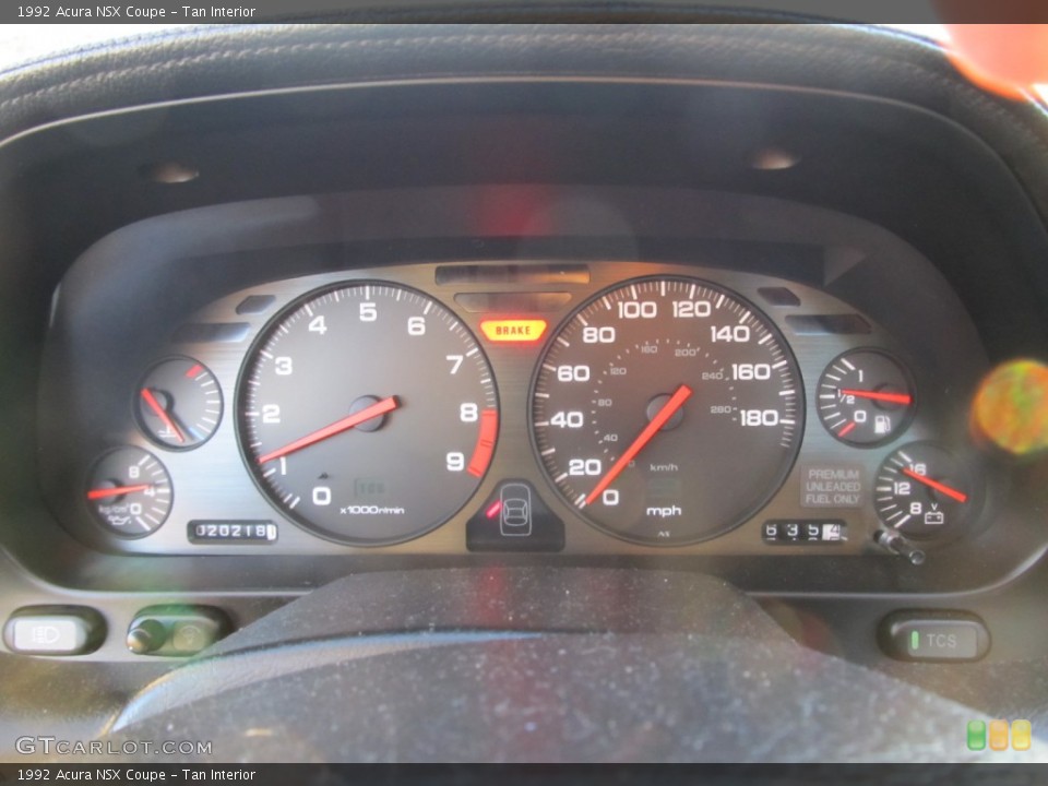 Tan Interior Gauges for the 1992 Acura NSX Coupe #57779499