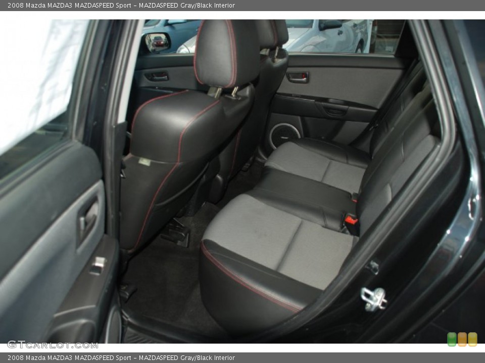 MAZDASPEED Gray/Black Interior Photo for the 2008 Mazda MAZDA3 MAZDASPEED Sport #57781632