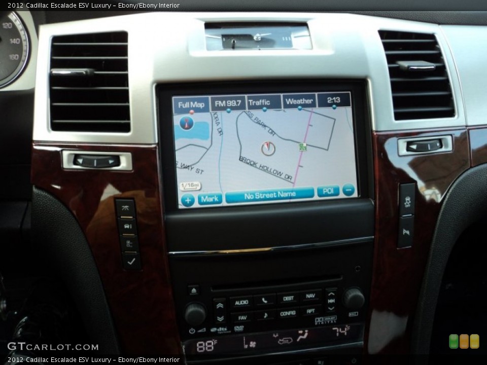 Ebony/Ebony Interior Navigation for the 2012 Cadillac Escalade ESV Luxury #57783952