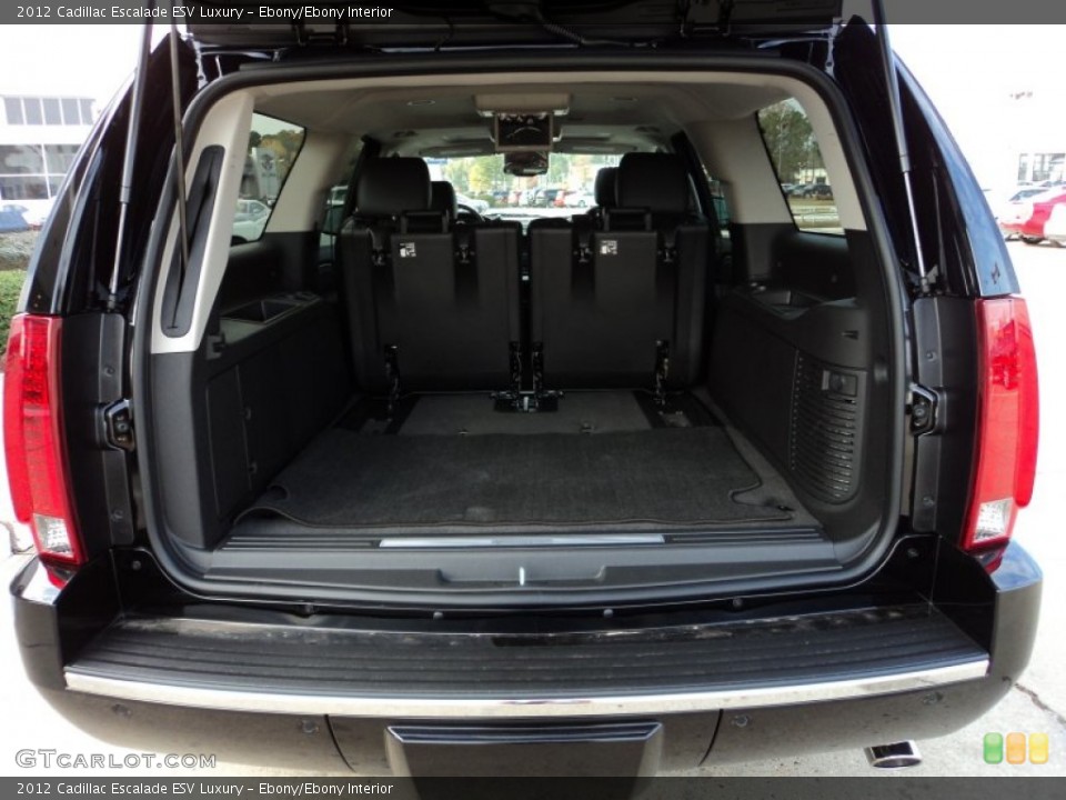 Ebony/Ebony Interior Trunk for the 2012 Cadillac Escalade ESV Luxury #57784050