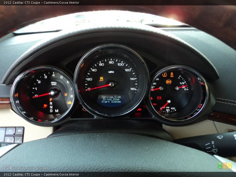 Cashmere/Cocoa Interior Gauges for the 2012 Cadillac CTS Coupe #57784159