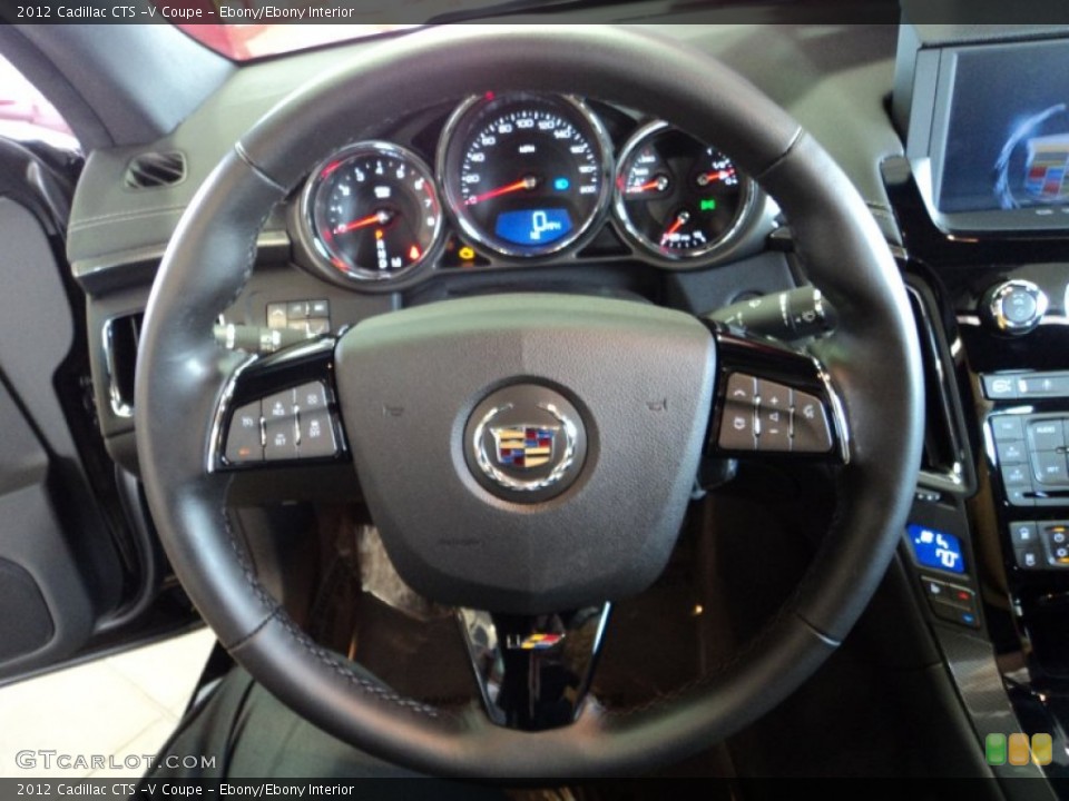 Ebony/Ebony Interior Steering Wheel for the 2012 Cadillac CTS -V Coupe #57784615