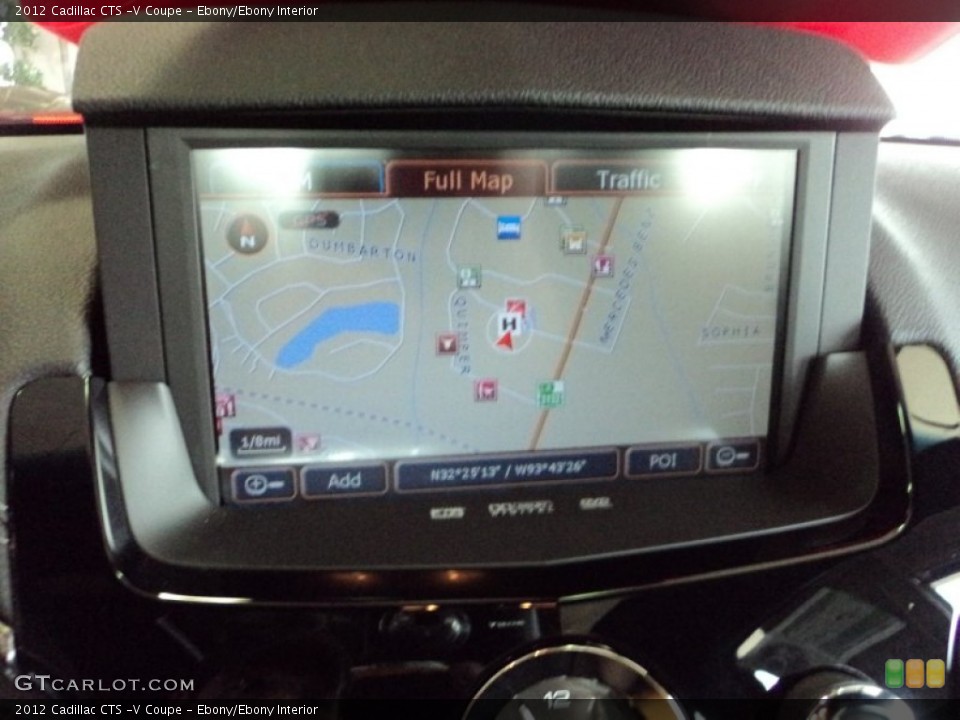 Ebony/Ebony Interior Navigation for the 2012 Cadillac CTS -V Coupe #57784618