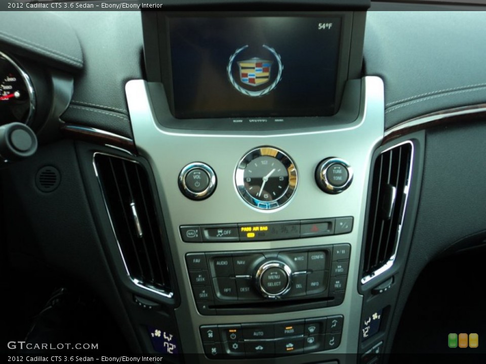 Ebony/Ebony Interior Controls for the 2012 Cadillac CTS 3.6 Sedan #57785086