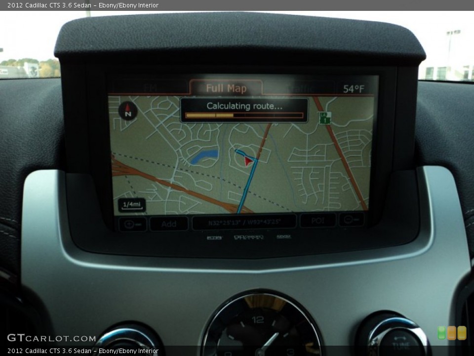 Ebony/Ebony Interior Navigation for the 2012 Cadillac CTS 3.6 Sedan #57785096