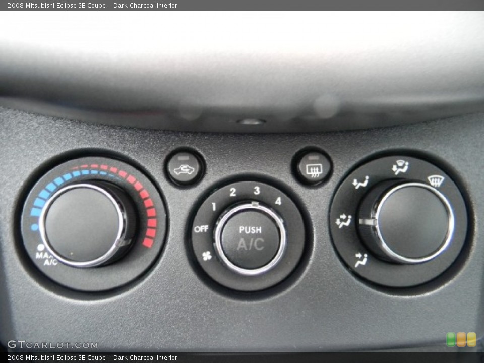 Dark Charcoal Interior Controls for the 2008 Mitsubishi Eclipse SE Coupe #57788534