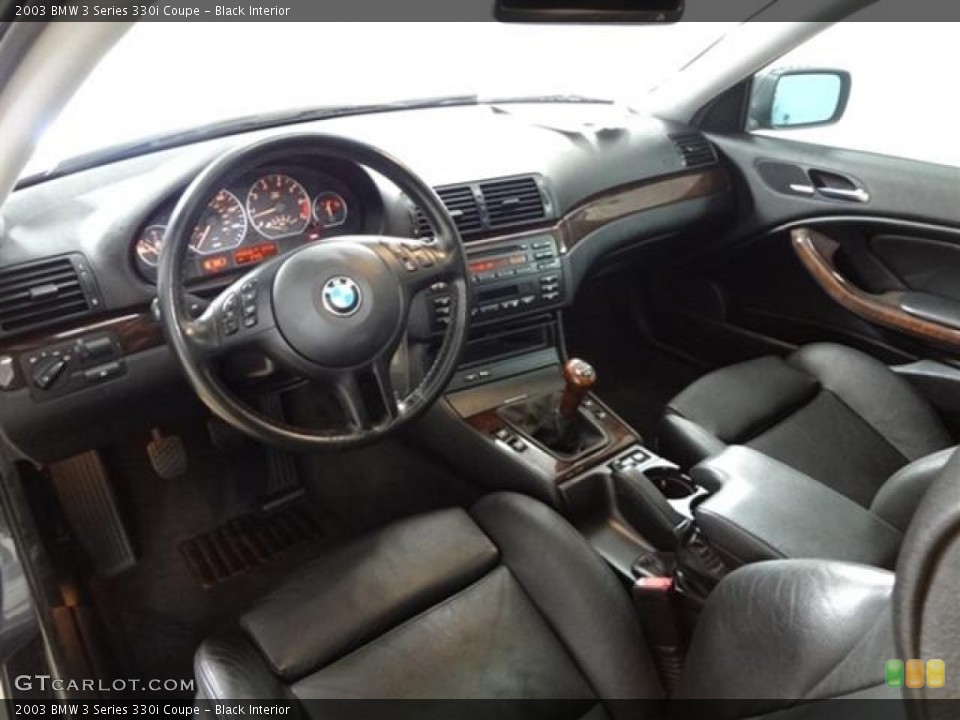 Black Interior Prime Interior for the 2003 BMW 3 Series 330i Coupe #57789224