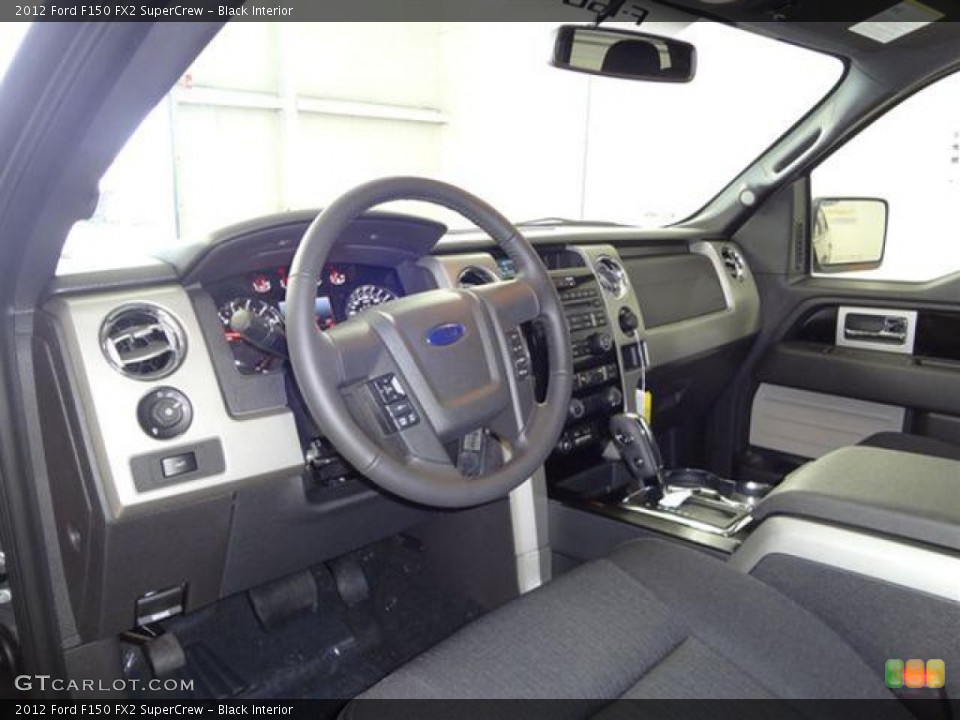 Black Interior Dashboard for the 2012 Ford F150 FX2 SuperCrew #57792353
