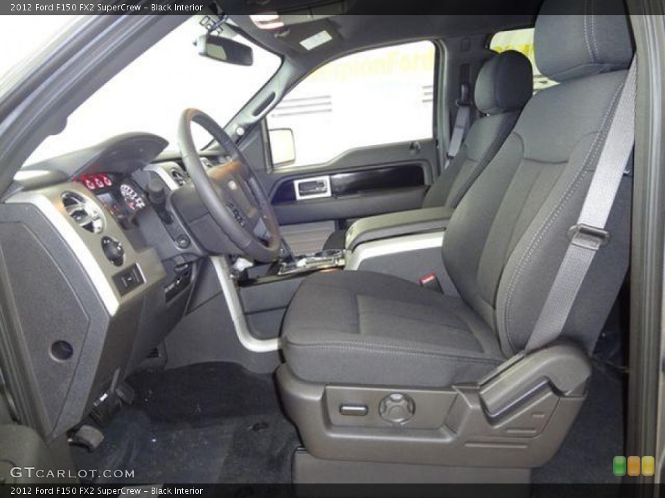 Black Interior Photo for the 2012 Ford F150 FX2 SuperCrew #57792362