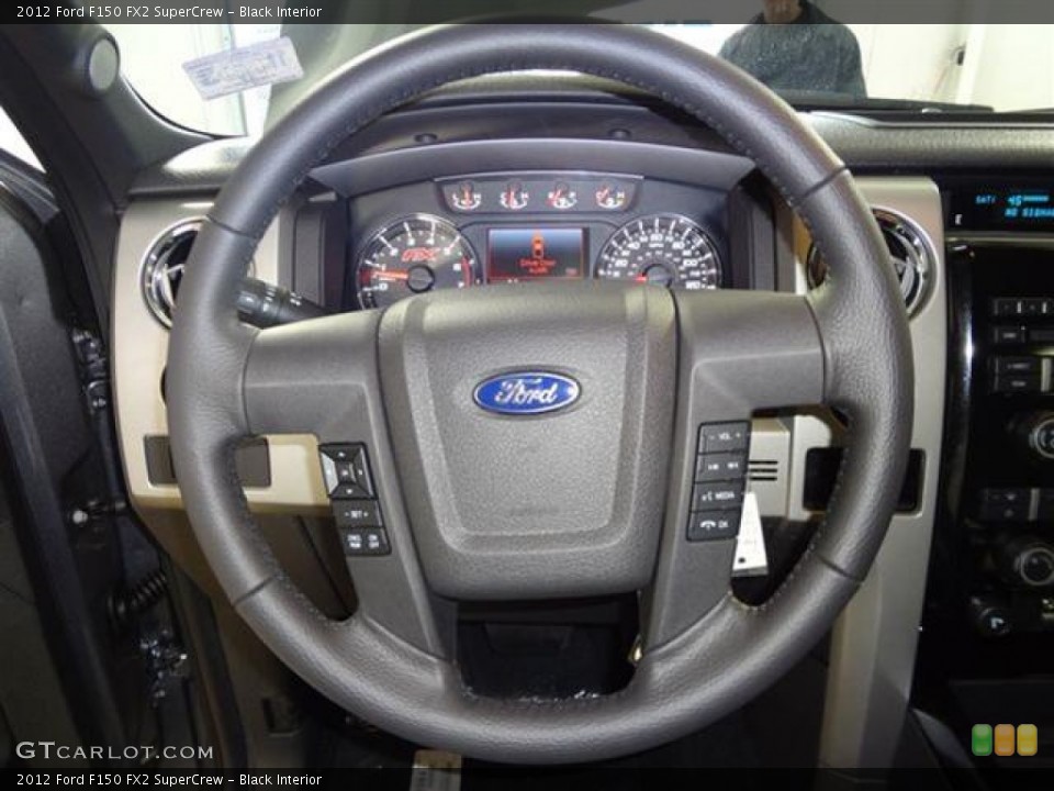 Black Interior Steering Wheel for the 2012 Ford F150 FX2 SuperCrew #57792404