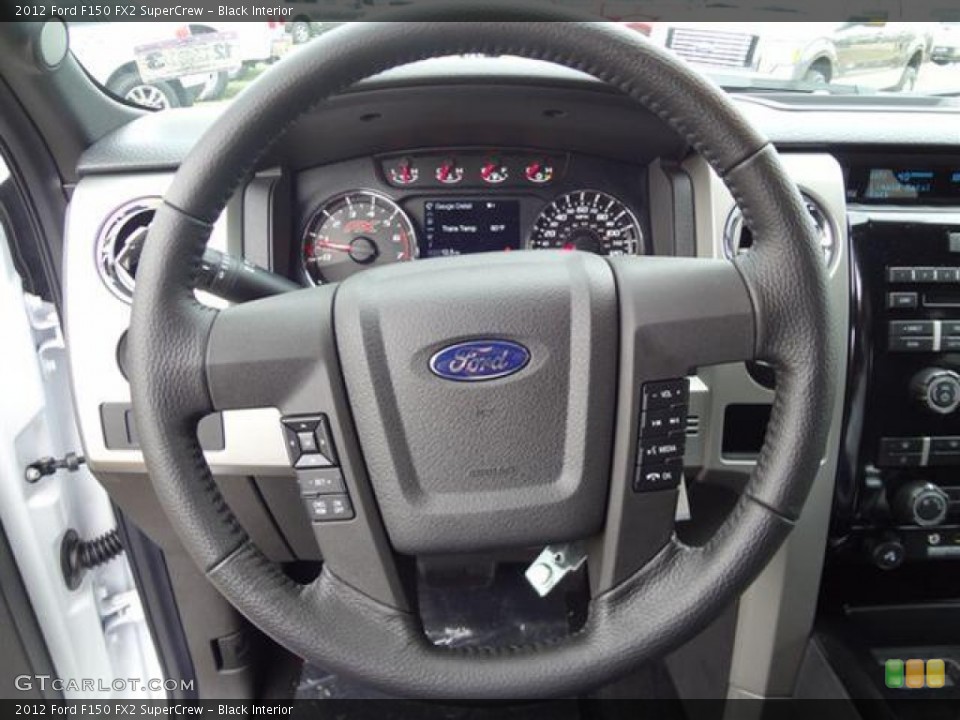 Black Interior Steering Wheel for the 2012 Ford F150 FX2 SuperCrew #57792656