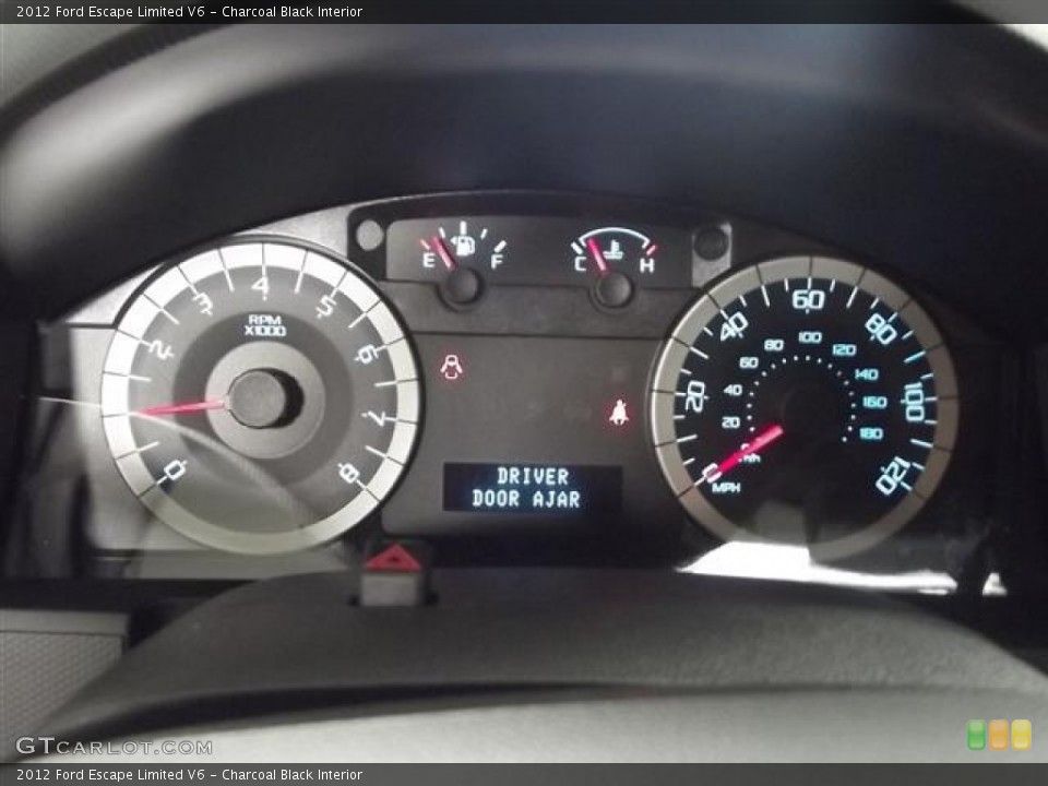 Charcoal Black Interior Gauges for the 2012 Ford Escape Limited V6 #57793268
