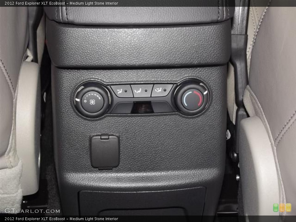 Medium Light Stone Interior Controls for the 2012 Ford Explorer XLT EcoBoost #57794735